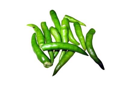 พริกขี้หนูเขียวเด็ด : Green Chilli Cleaned
