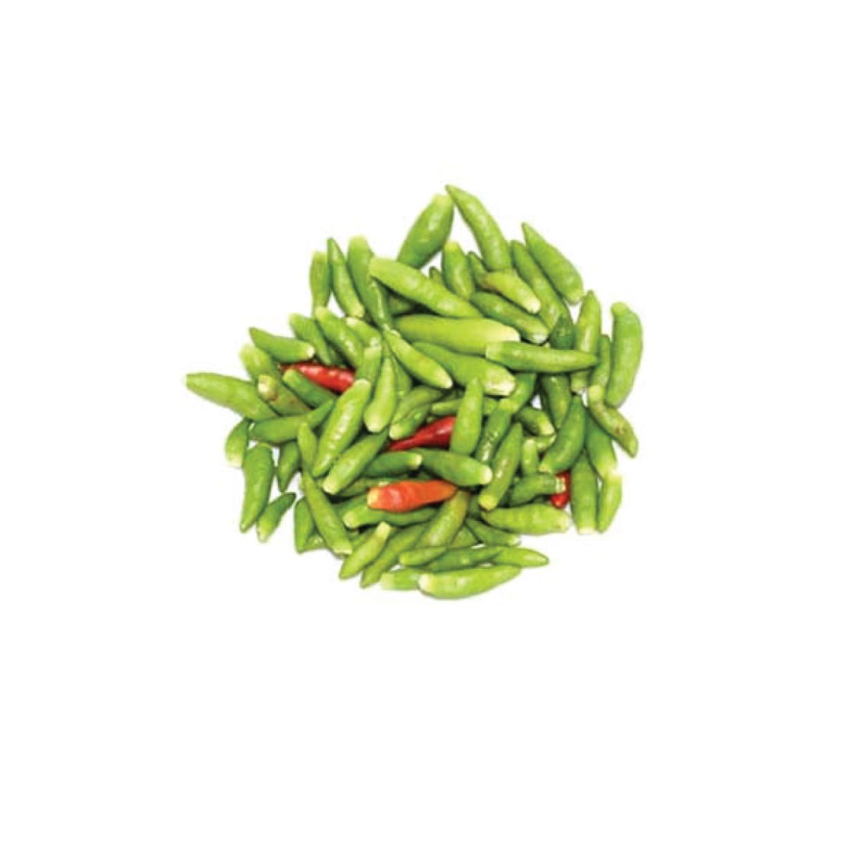 พริกขี้หนูสวนเด็ด : Green Chilli Cleaned S