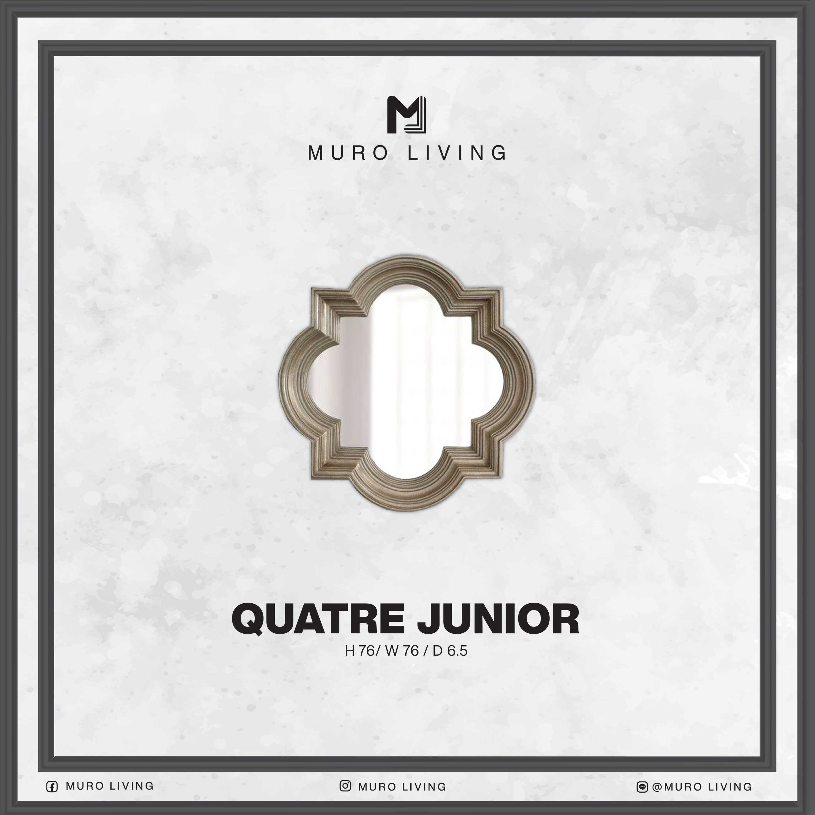 กระจกตกแต่งผนังดีไซน์ Muro Living รุ่น QUATRE JUNIOR