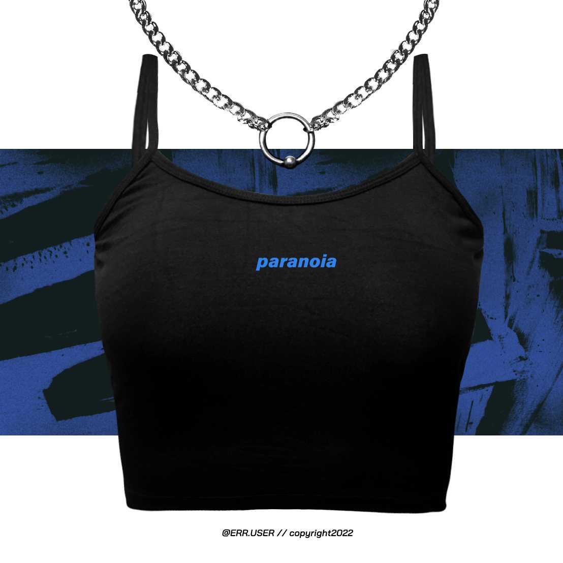 PARANOIA CROP BLACK