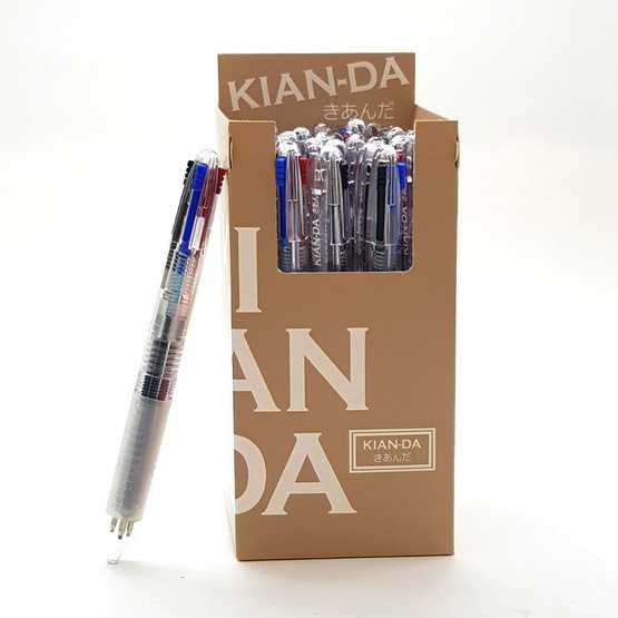 KIAN-DA ปากกาเจลลูกลื่น 3in1 รุ่น 4U ขนาดหัวปากกา 0.5 มม.  (24 ด้าม)