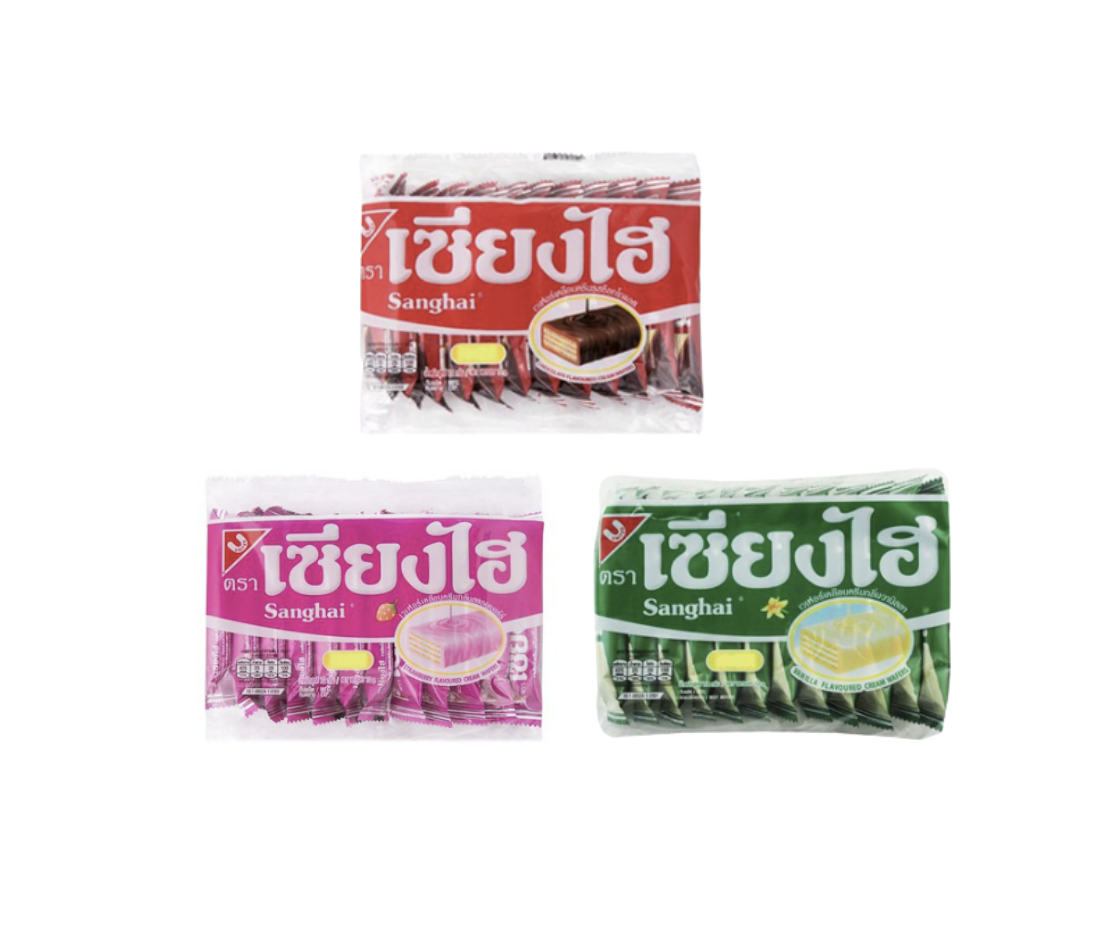 ขนม เวเฟอร์ เซี่ยงไฮ้ 90กรัม 15ชิ้น