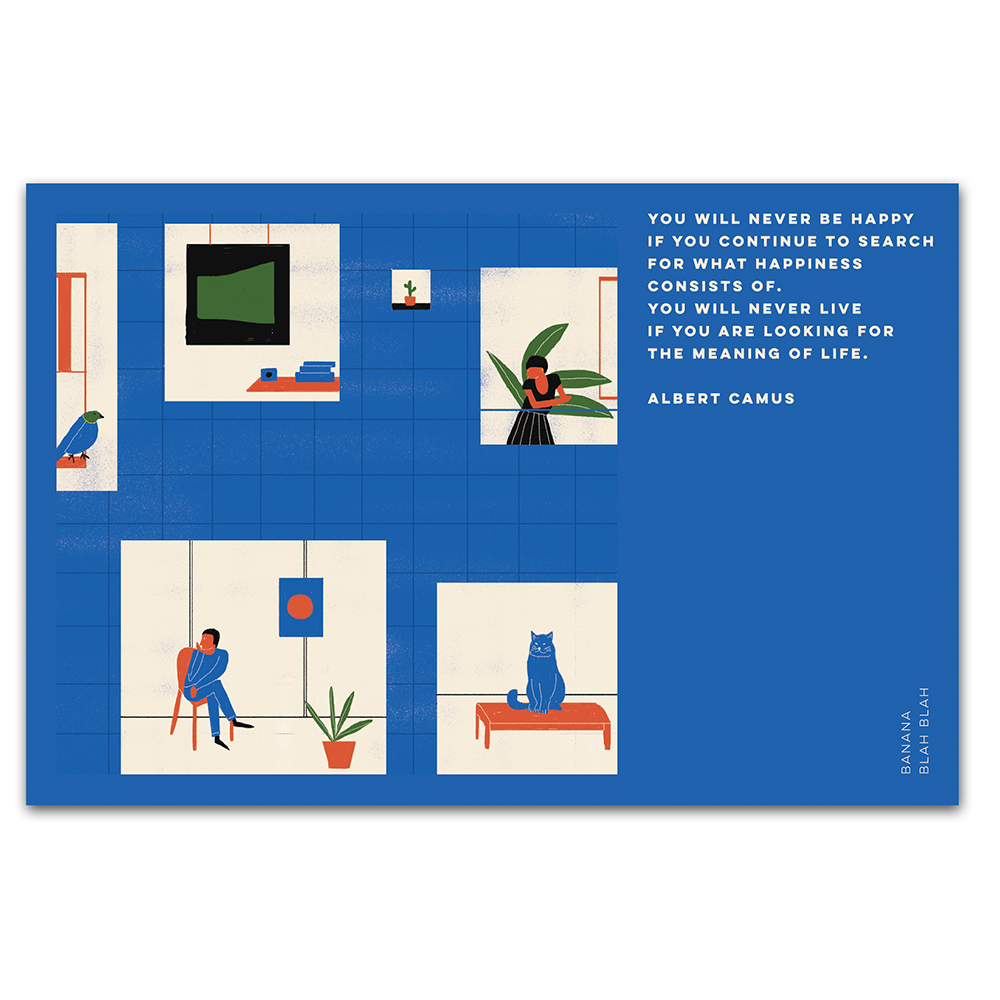 Quotes Postcard — Meaning of life