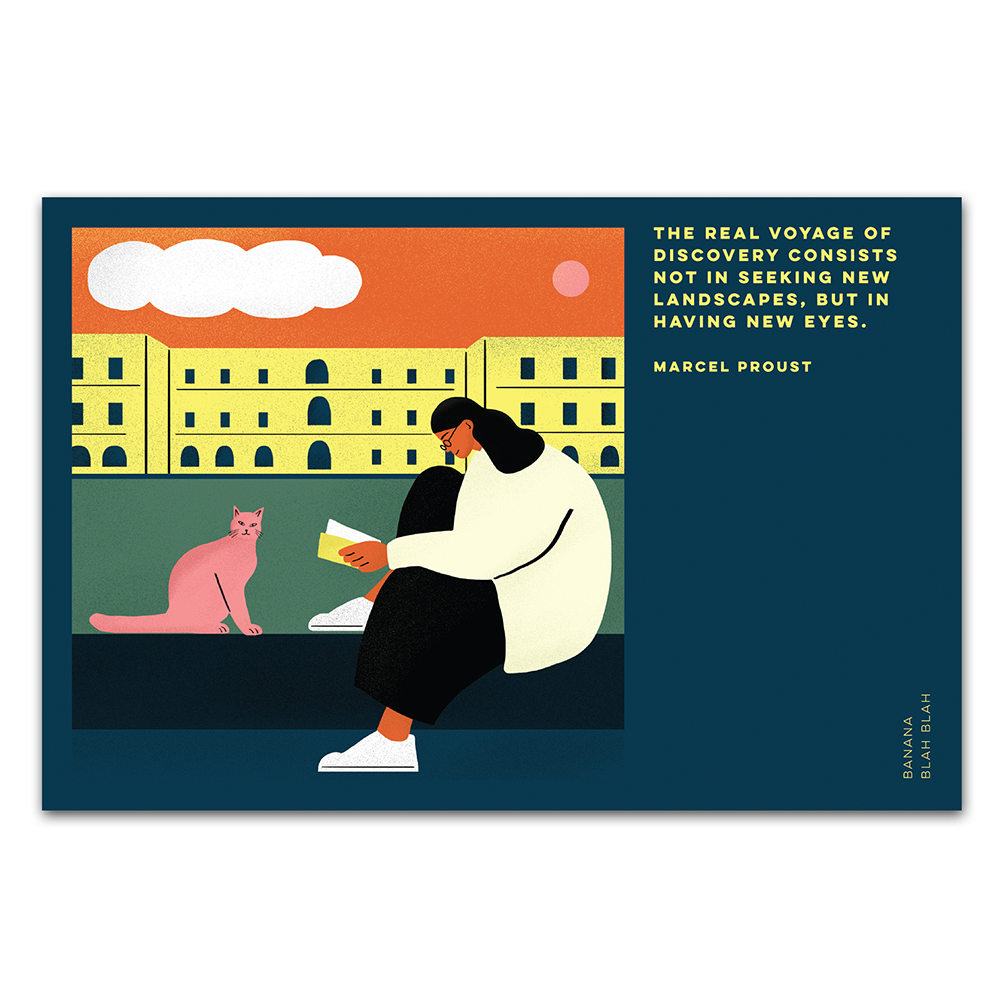 Quotes Postcard — Having new eyes
