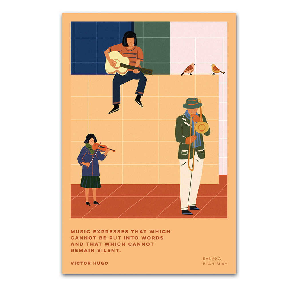Quotes Postcard — Music Expresses