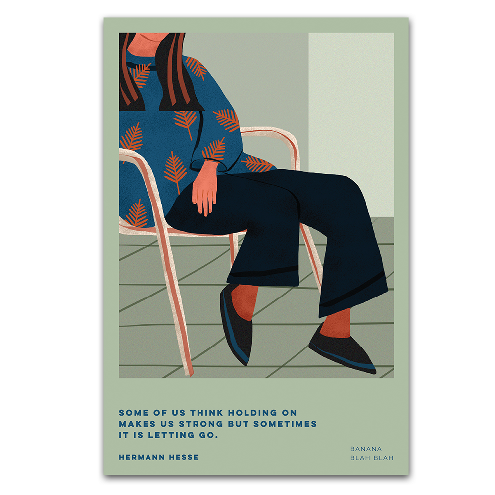 Quotes Postcard — Letting go