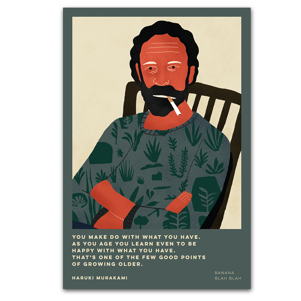 Quotes Postcard — Growing older
