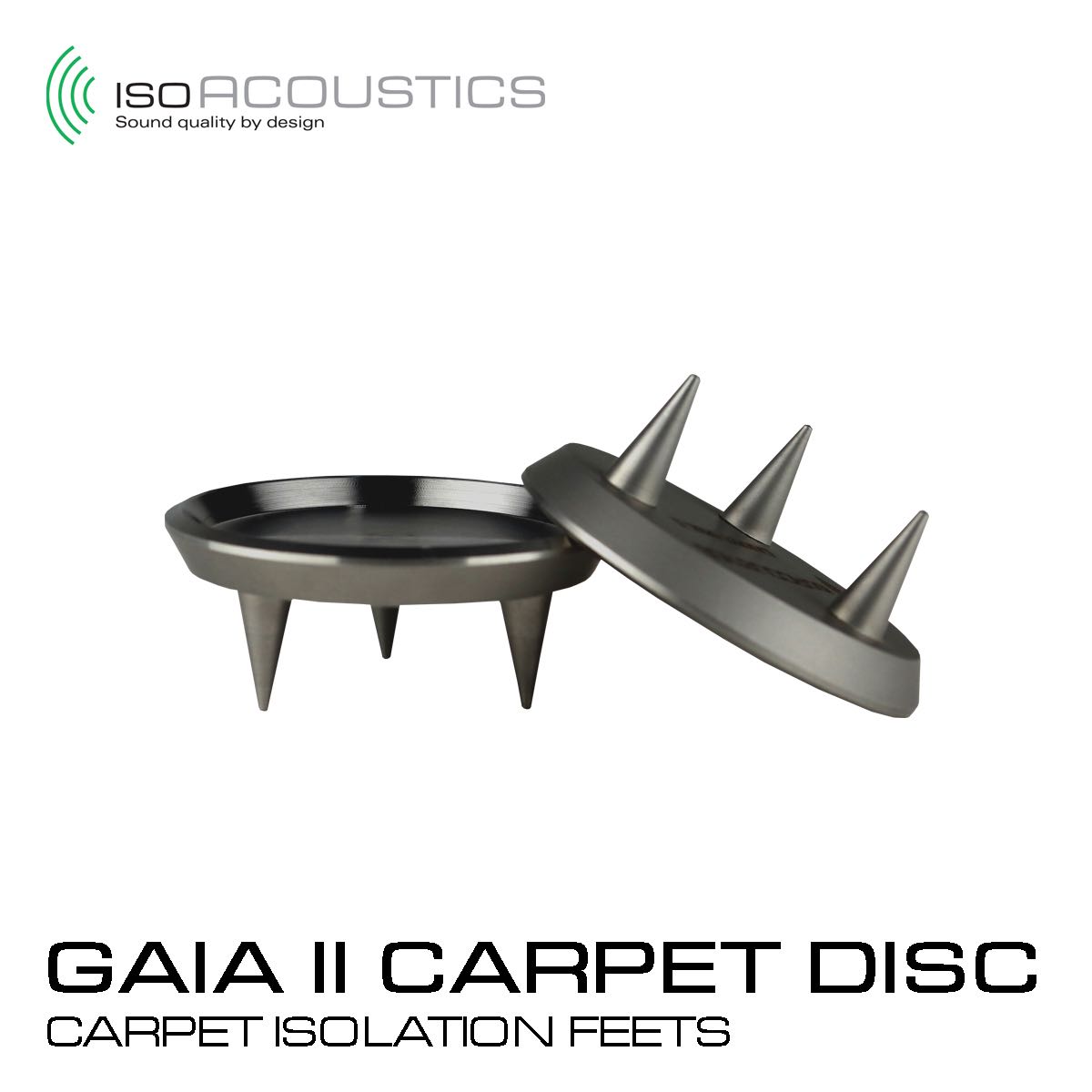 IsoAcoustics GAIA II Carpet Disc - สไปค์ขาตั้งลำโพง