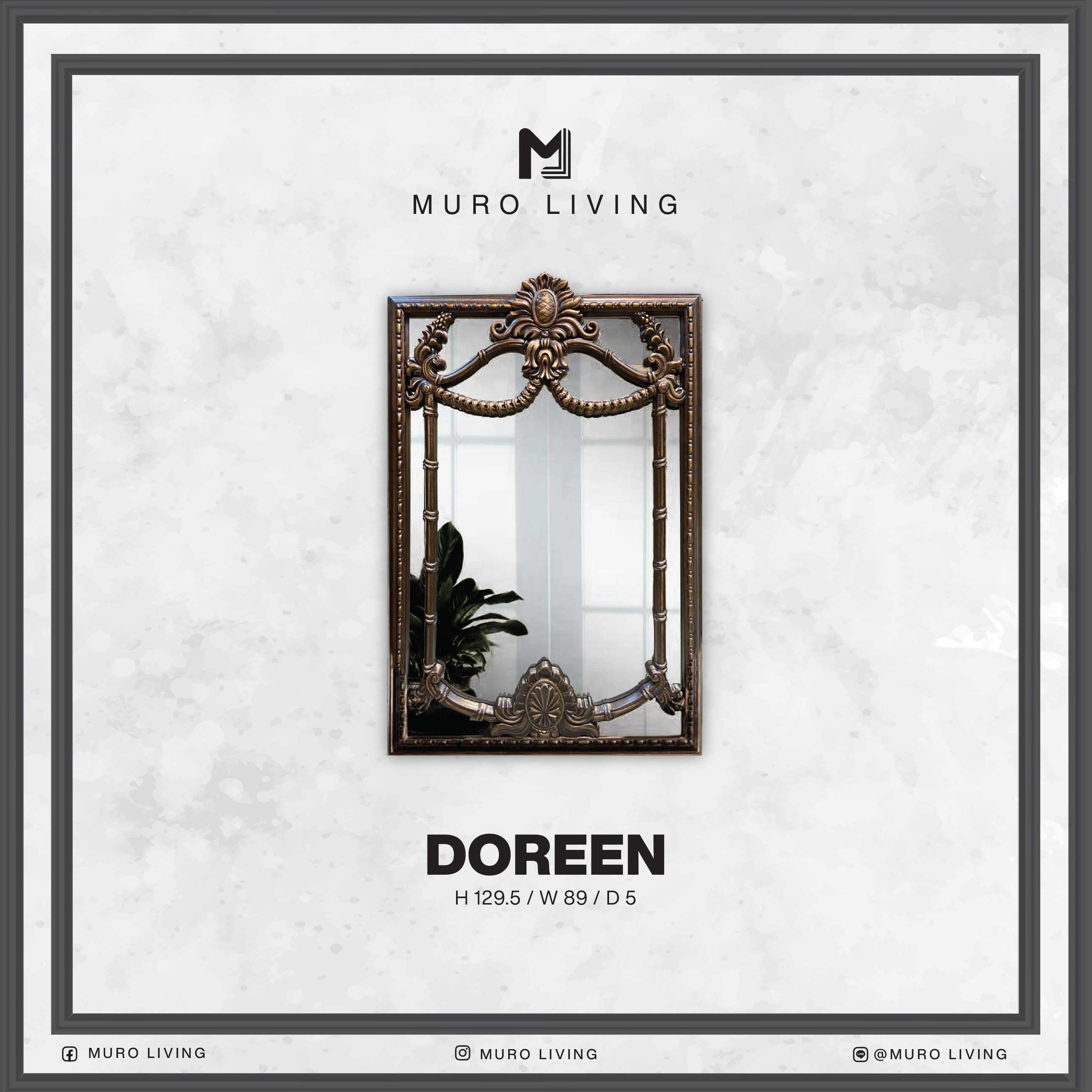 กระจกตกแต่งผนังดีไซน์ Muro Living รุ่น DOREEN