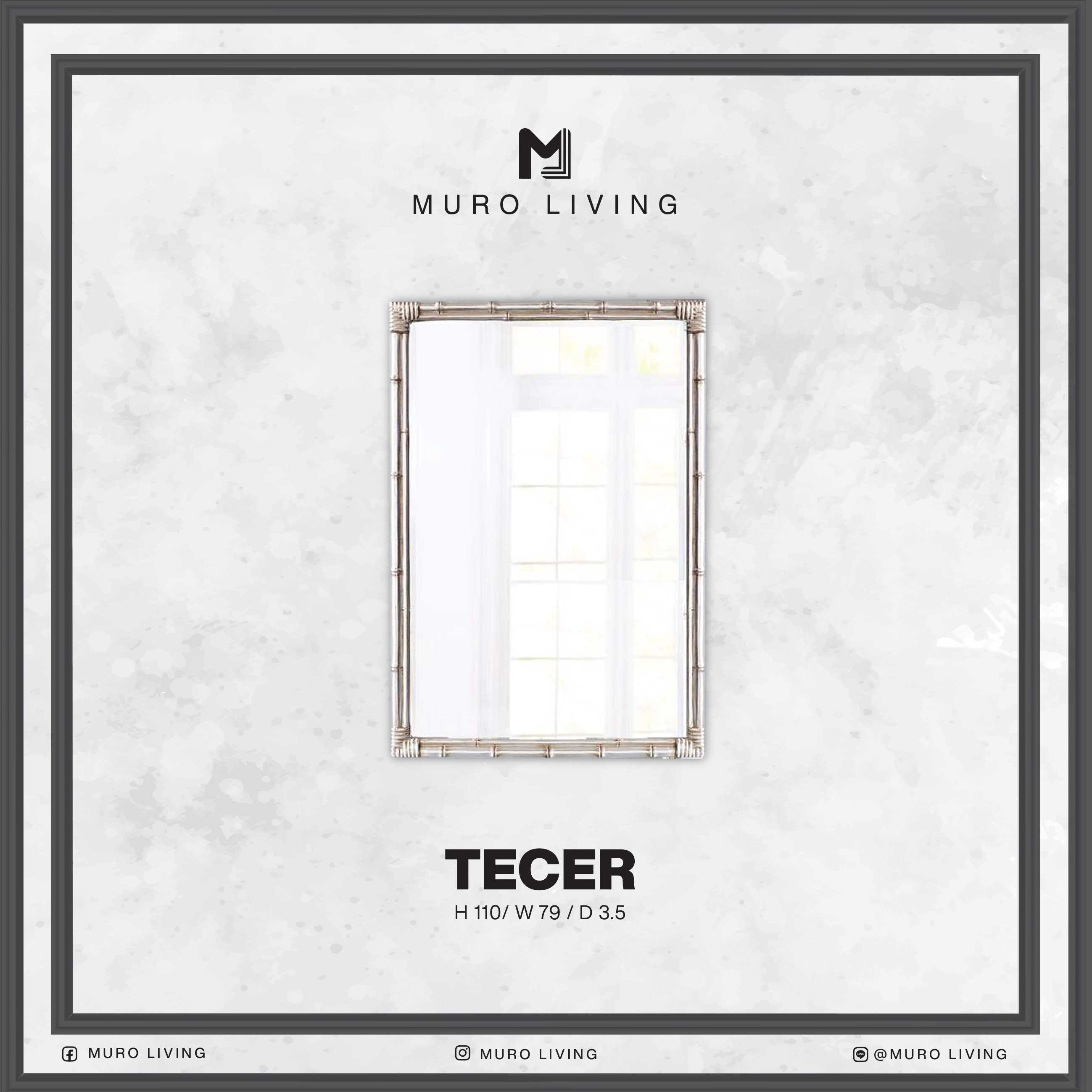 กระจกตกแต่งผนังดีไซน์ Muro Living รุ่น TECER