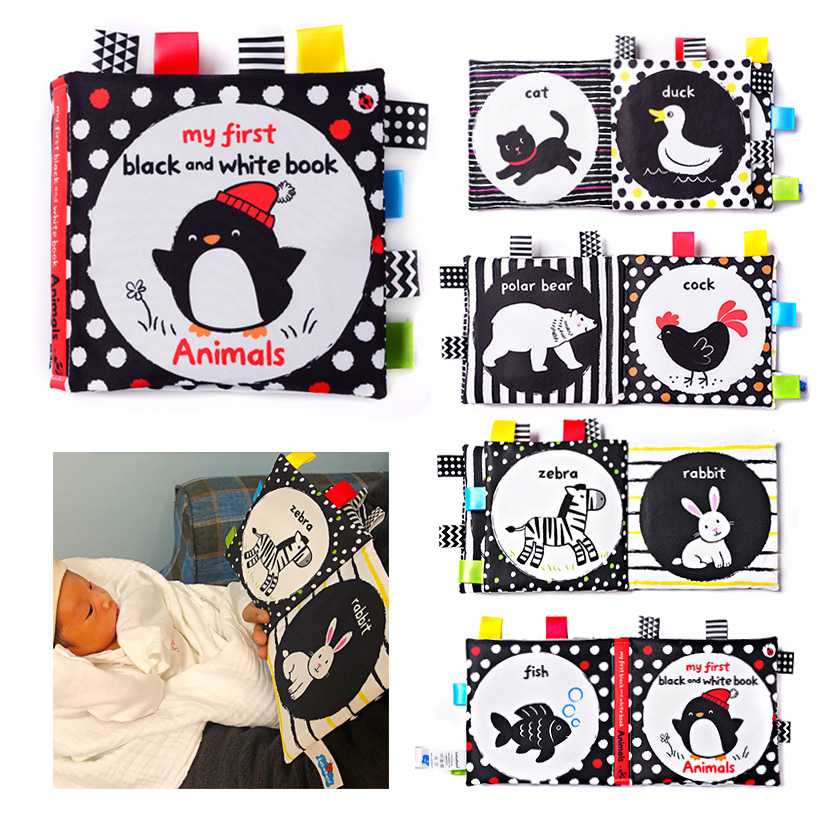 หนังสือผ้า my first black and white : Animals