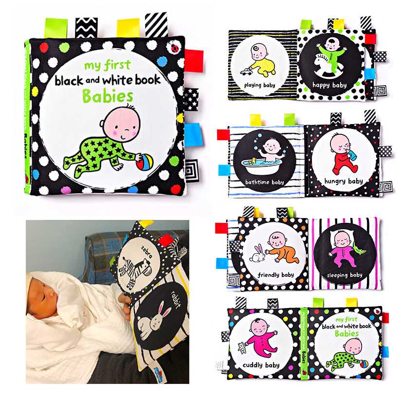 หนังสือผ้า my first black and white : Babies