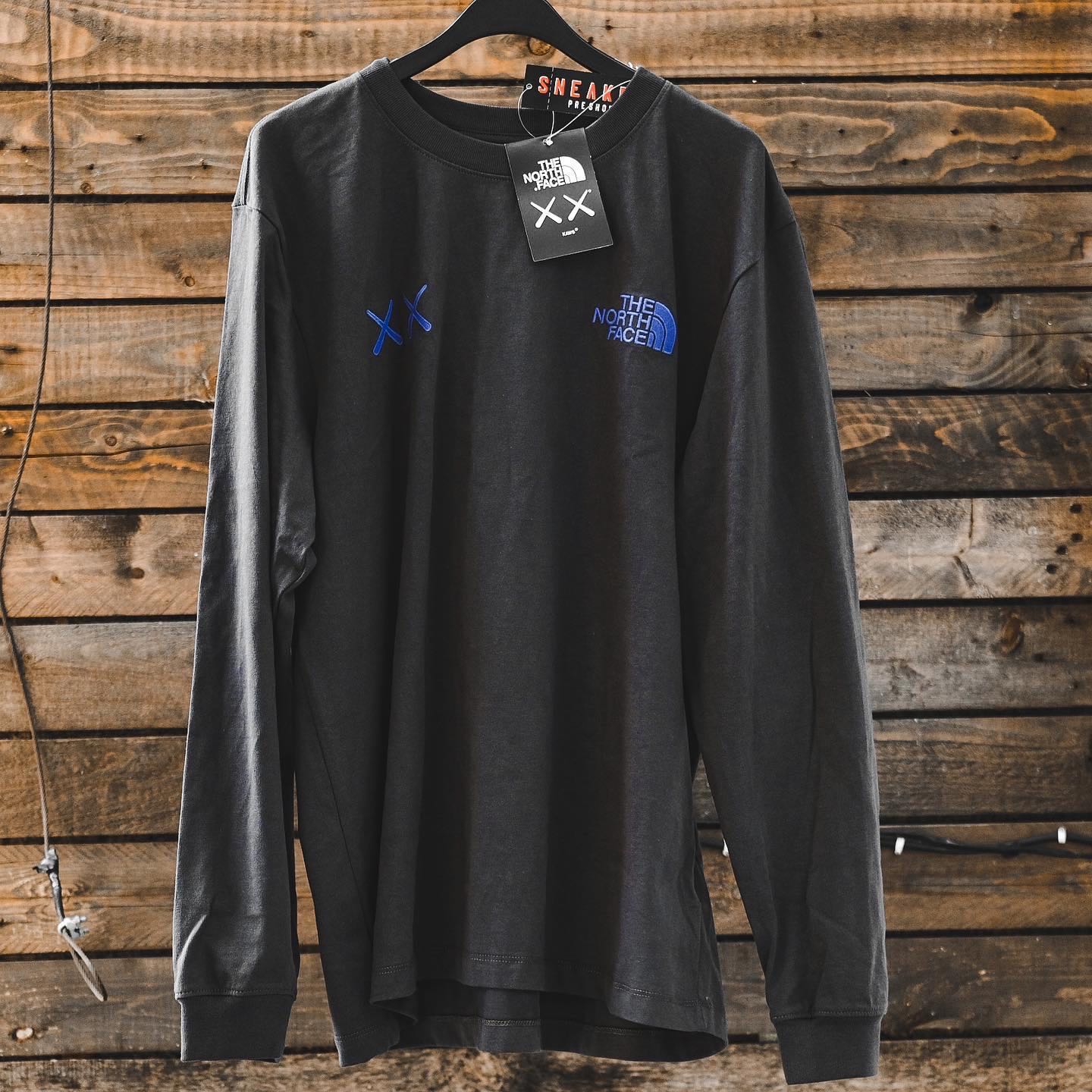 The North Face x KAWS Long Sleeve Tee Asphalt Grey 