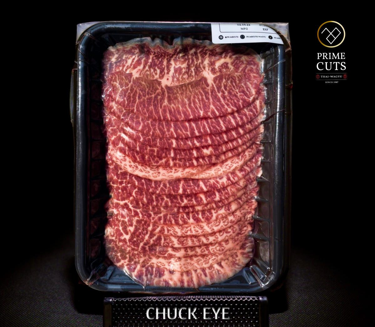 Flat Iron Slices (ใบพาย) Dry aged 25 days (200g)