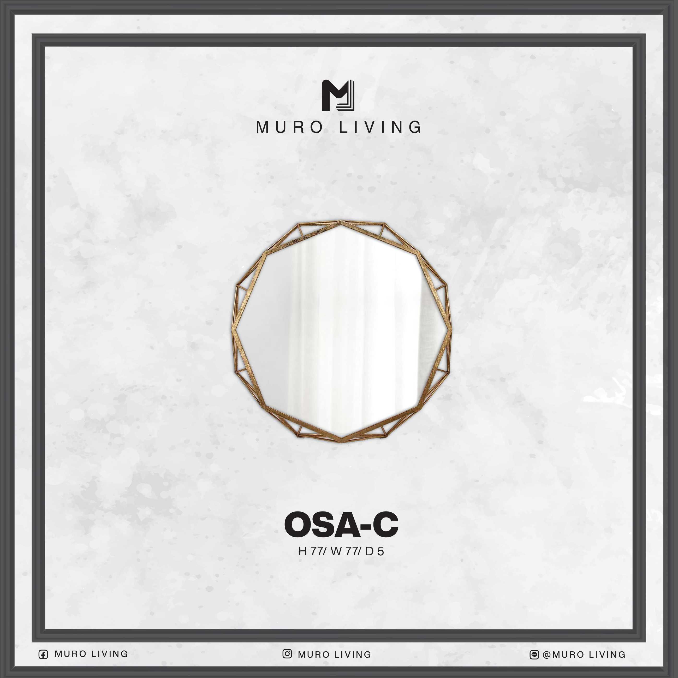 กระจกตกแต่งผนังดีไซน์ Muro Living รุ่น OSA-C