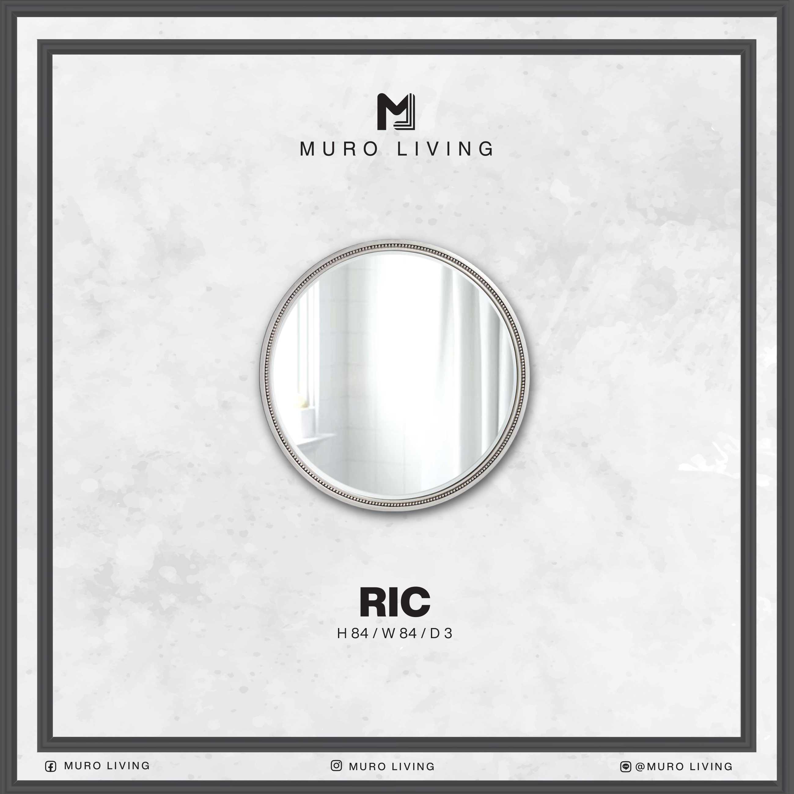 กระจกตกแต่งผนังดีไซน์ Muro Living รุ่น RIC