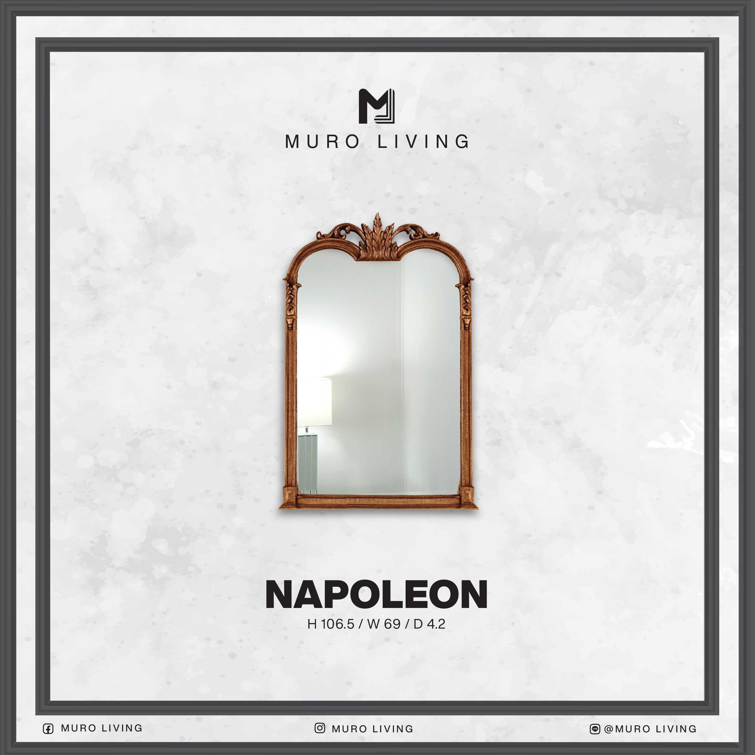 กระจกตกแต่งผนังดีไซน์ Muro Living รุ่น NAPOLEON