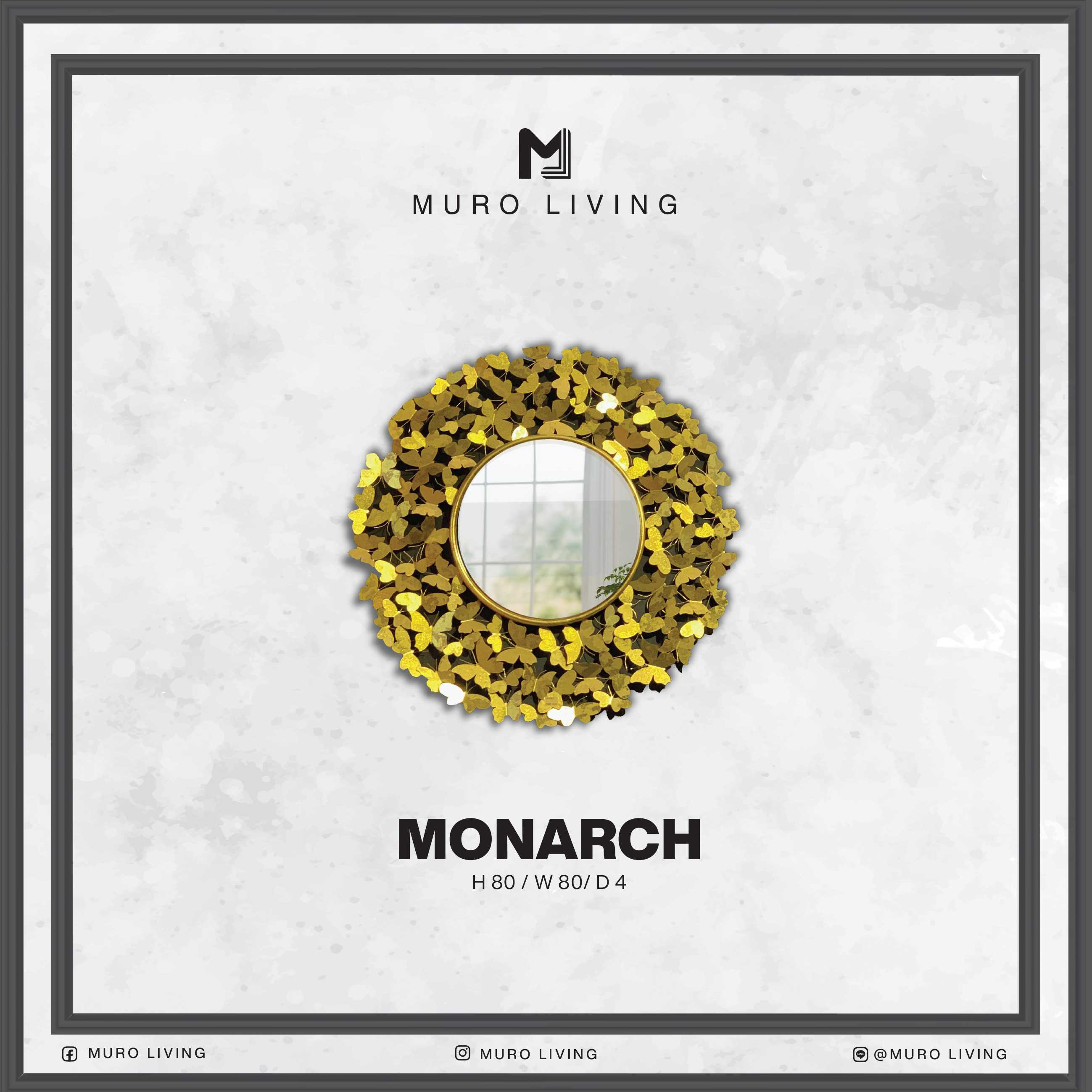 กระจกตกแต่งผนังดีไซน์ Muro Living รุ่น MONARCH