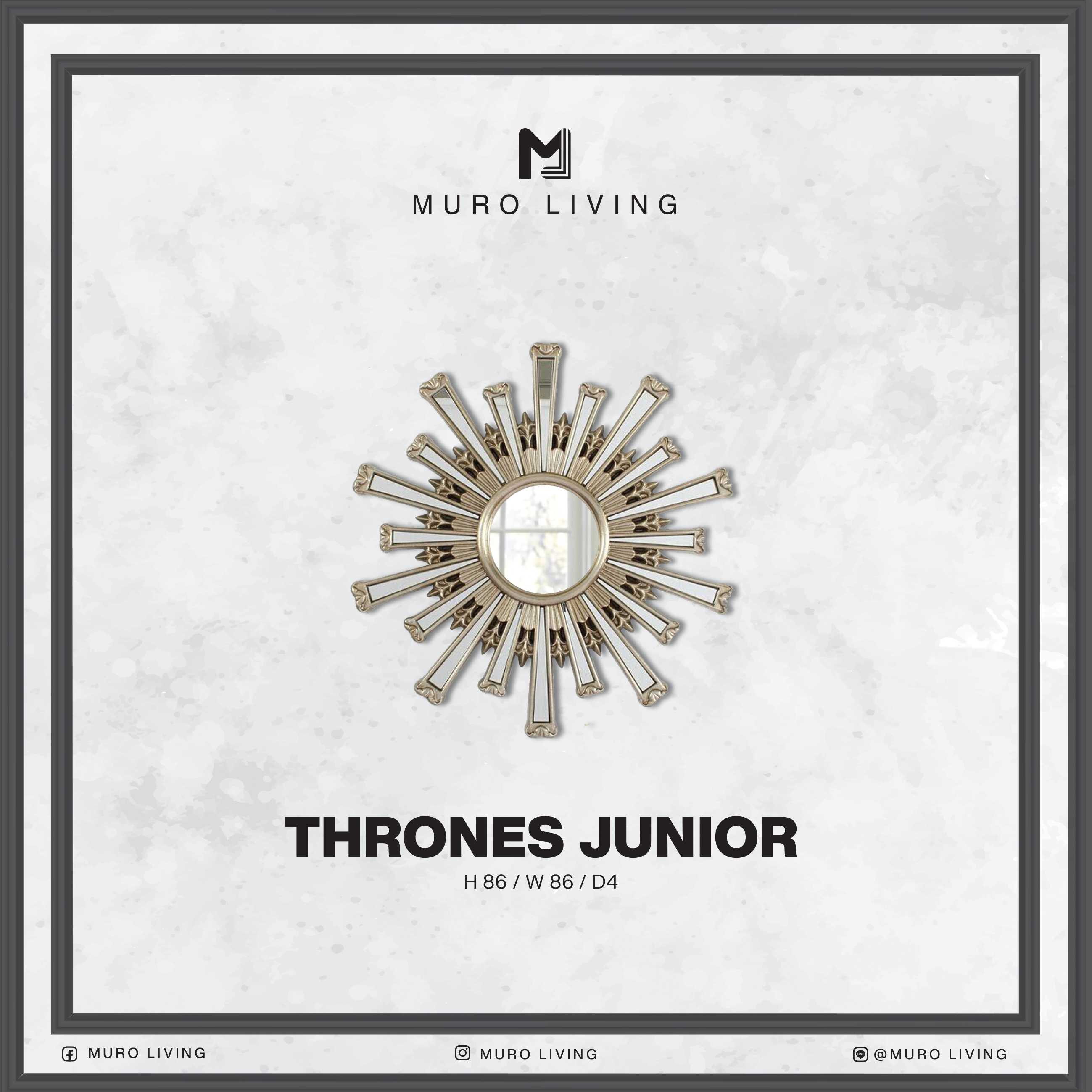 กระจกตกแต่งผนังดีไซน์ Muro Living รุ่น THRONES JUNIOR