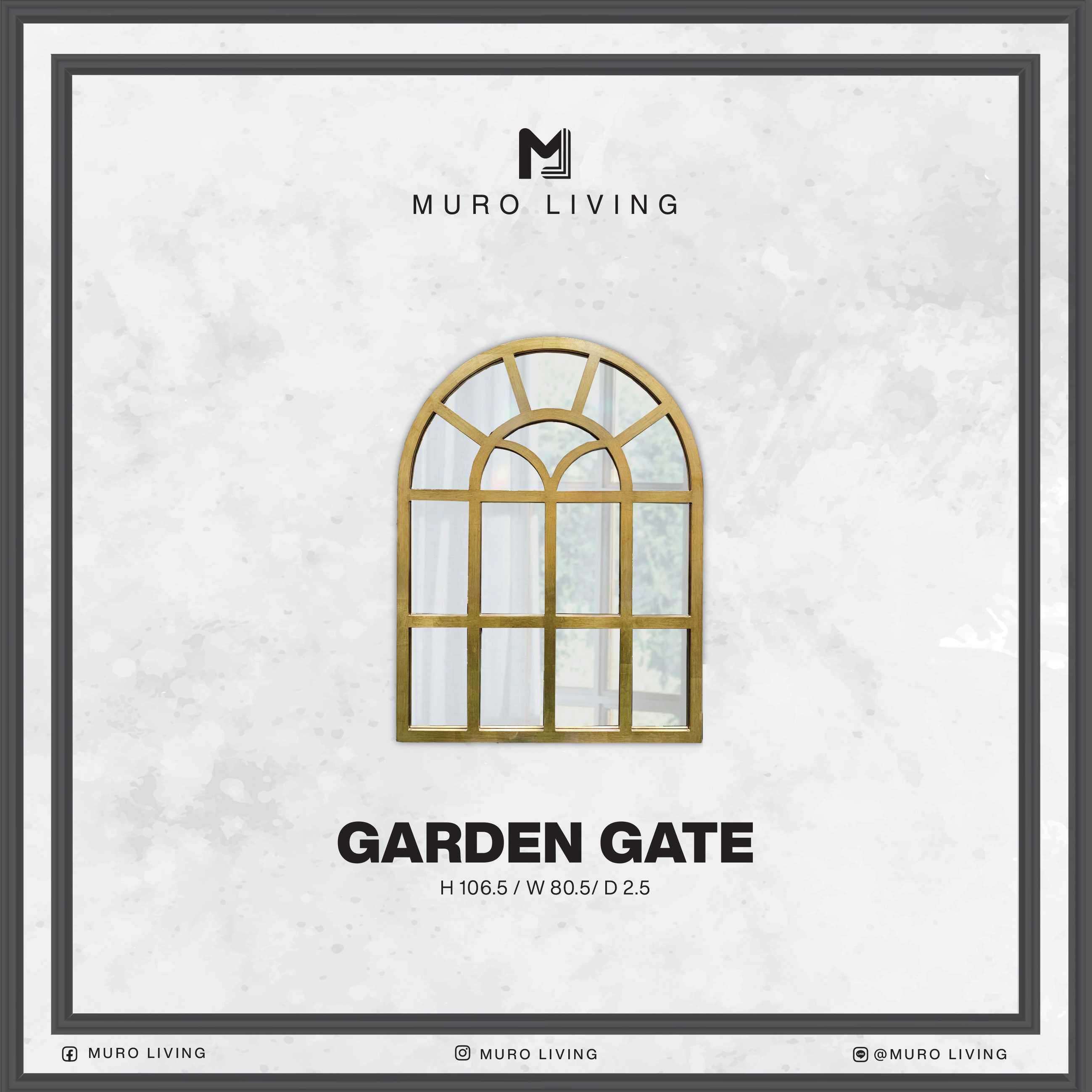 กระจกตกแต่งดีไซน์ Muro Living  รุ่น GARDEN GATE