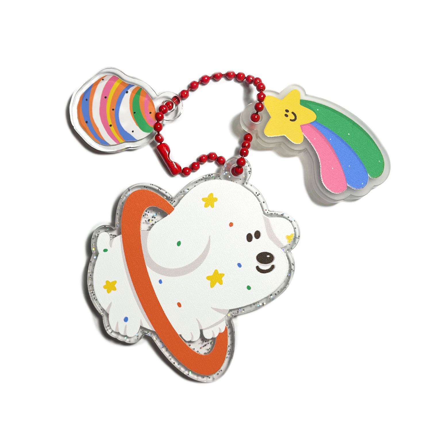 keyring set ชุด 3 ชิ้น - dog planet