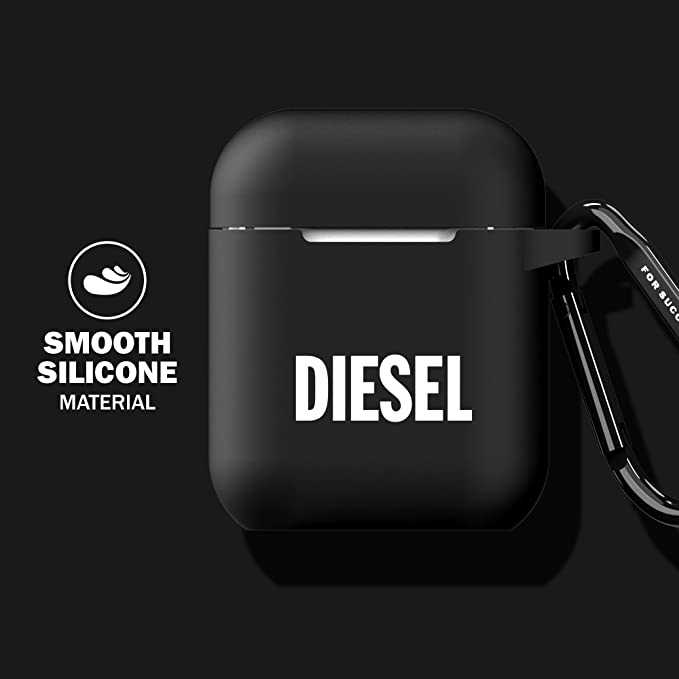 DIESEL AIRPOD CASE SILICONE FW21 FOR AIRPODS BLACK/WHITE