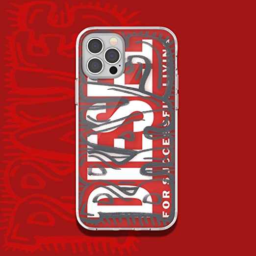 DIESEL SNAP CASE CLEAR AOP FOR IPHONE 12 PRO MAX