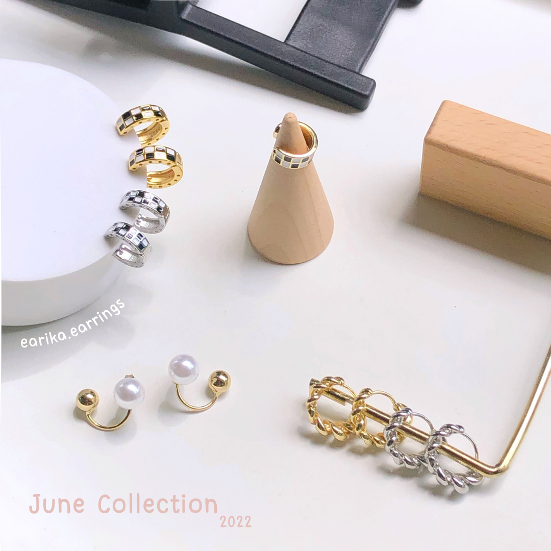 earika.earrings - ต่างหูเงินแท้ S92.5 คอลเลคชั่นต้นเดือนมิถุนายน 2022 (1) เหมาะสำหรับคนแพ้ง่าย