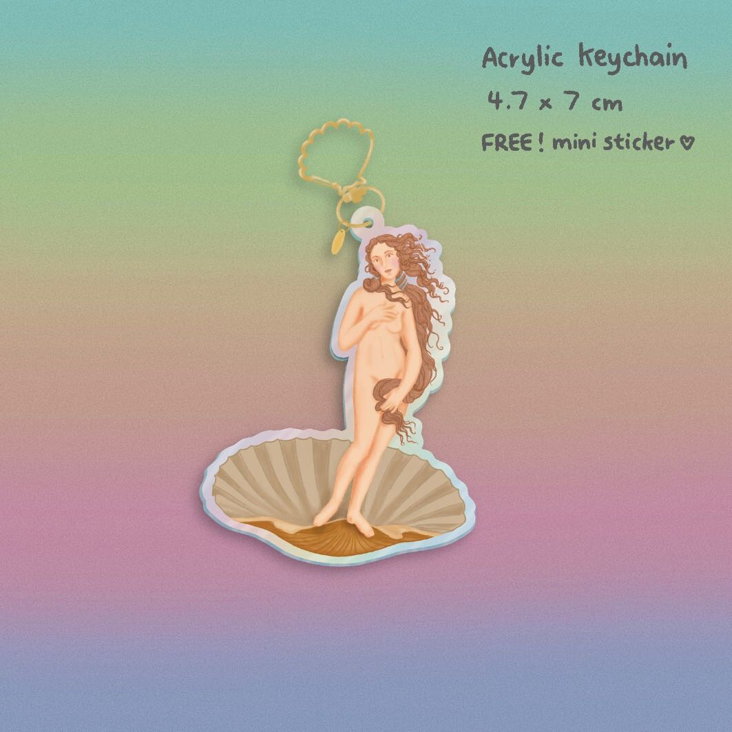 Keychain : Venus + Free Sticker
