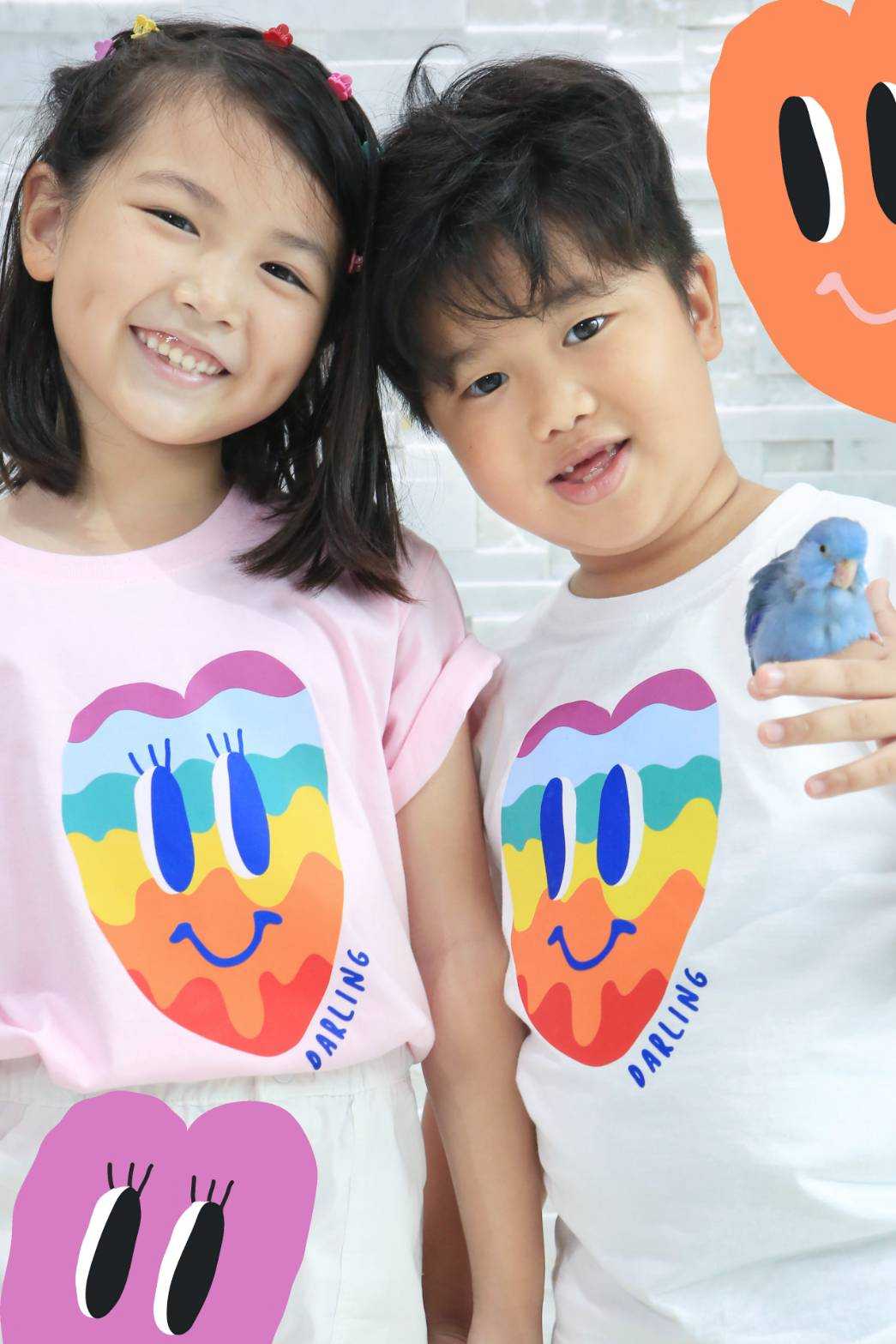 Darling Tee Girl (Rainbow Heart)