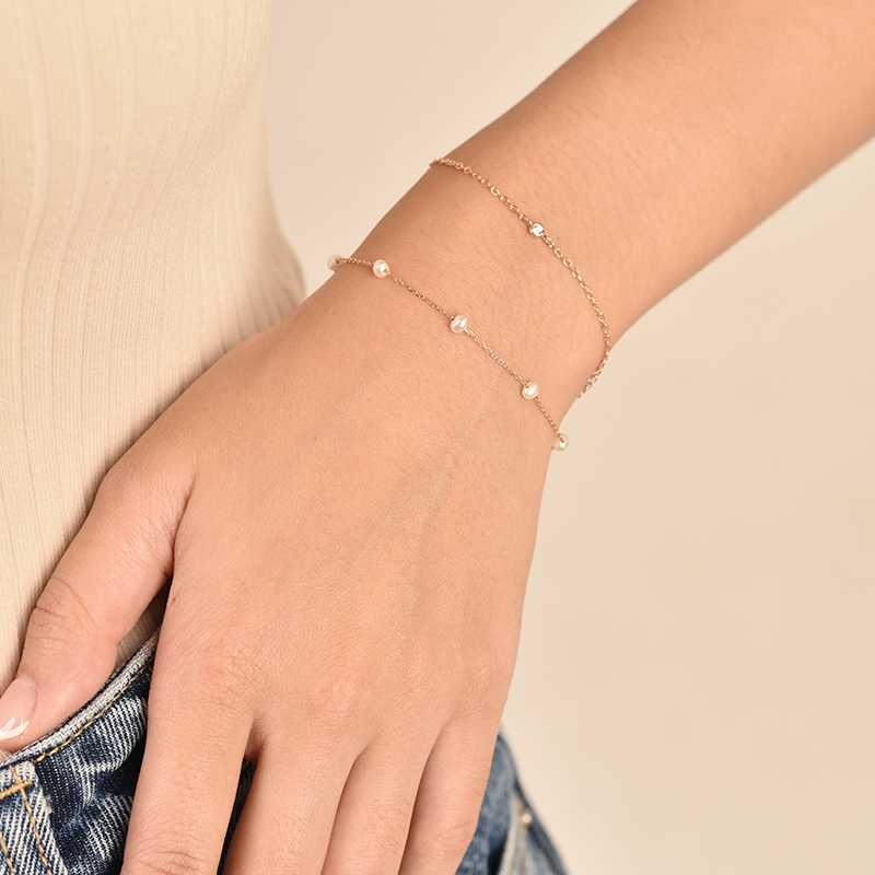 GEMMAPIECE กำไลข้อมือ Single Diamond Bracelet
