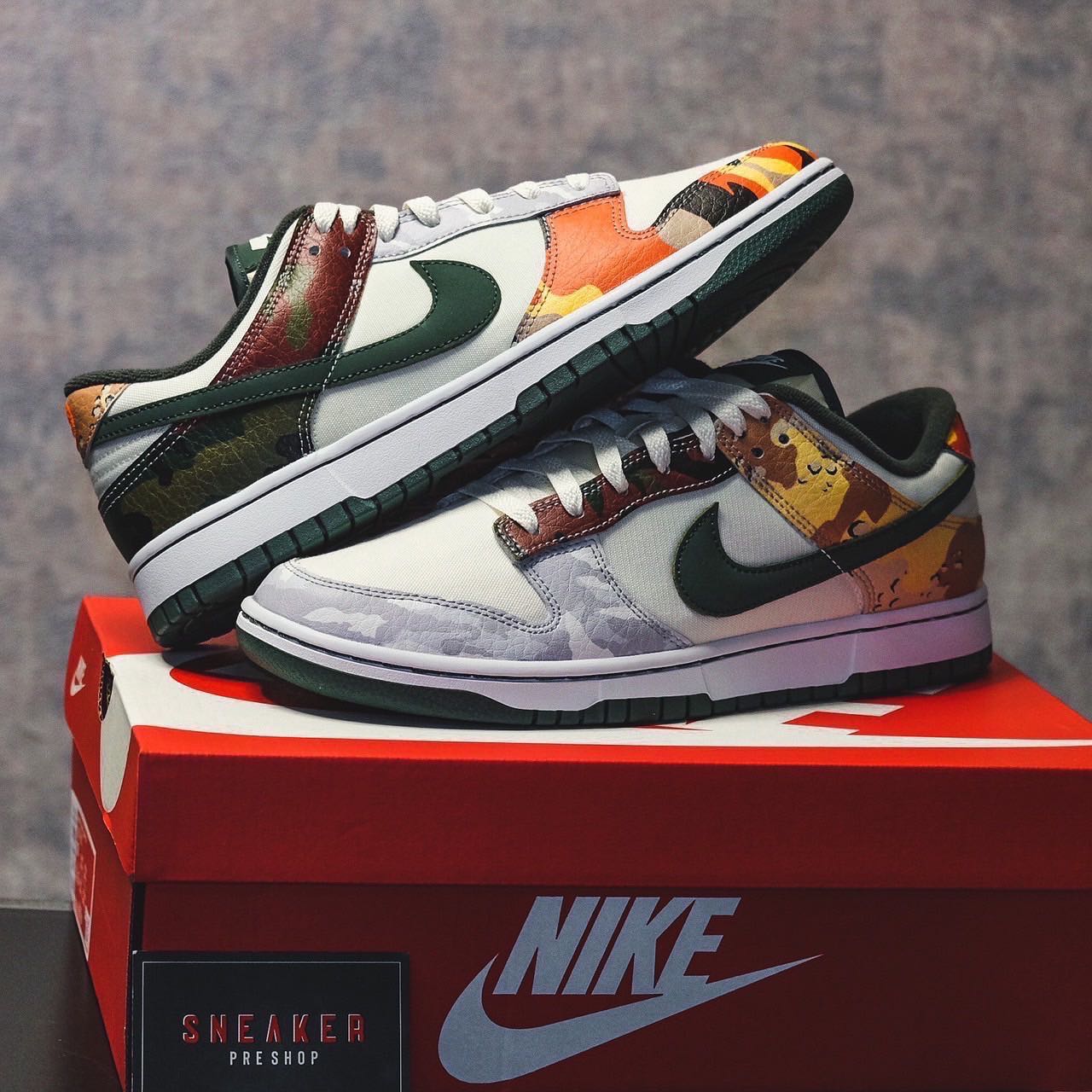 Nike Dunk Low SE Sail Multi Camo