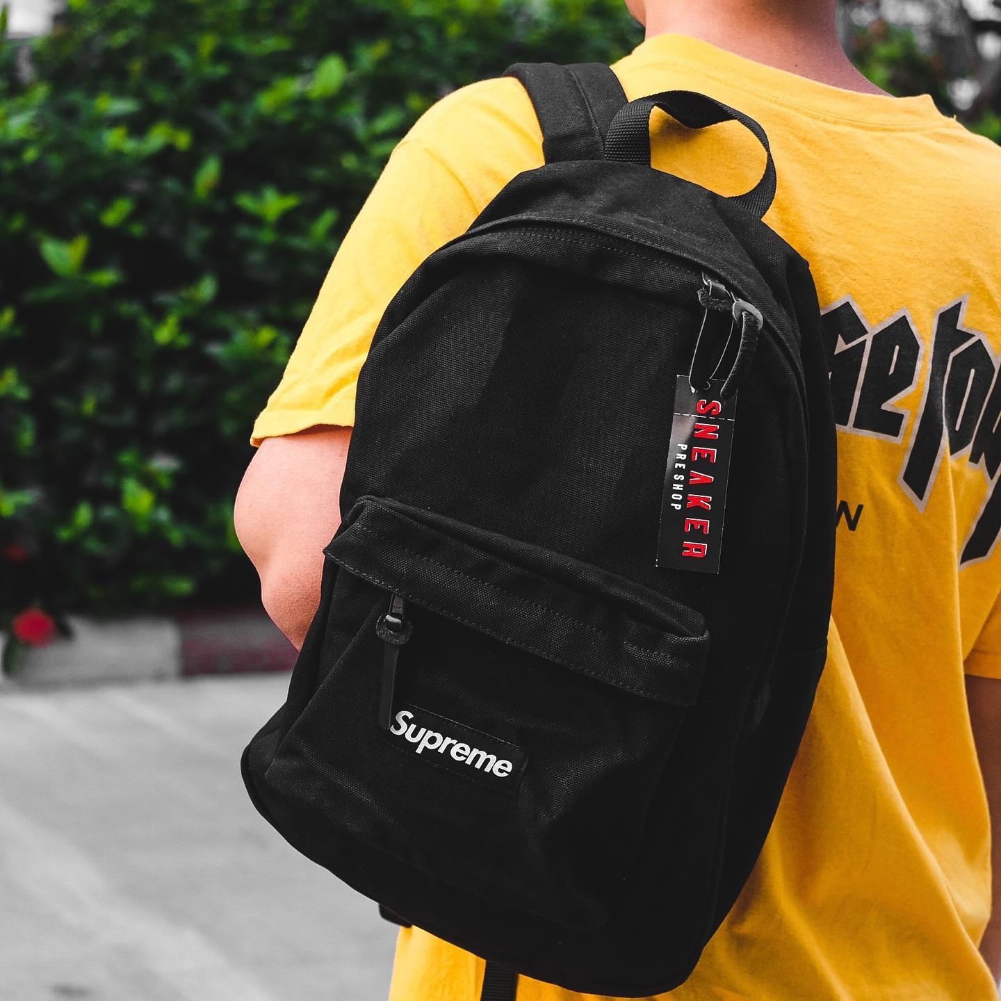 Supreme back pack black cheap