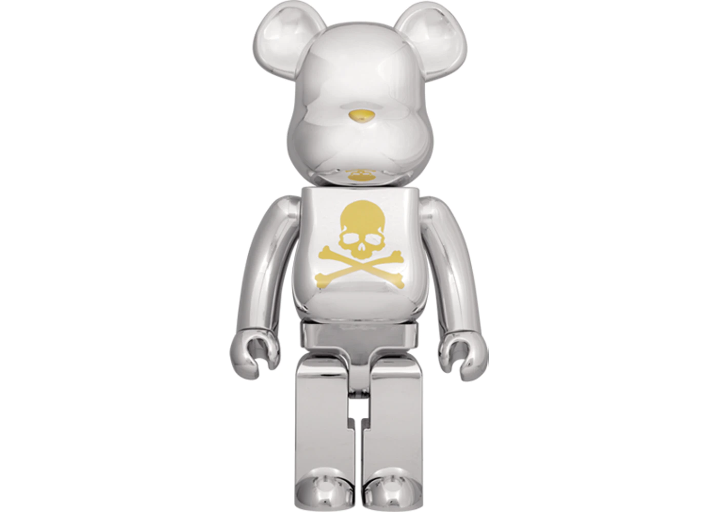 Bearbrick x Mastermind Japan Silver 1000%