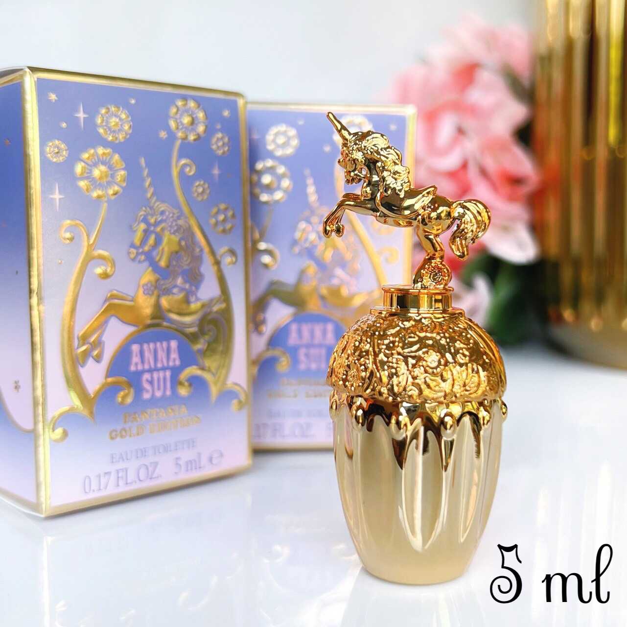 ANNA SUI Fantasia Gold Edition EDT น้ำหอมจิ๋ว ขนาดทดลอง 5 ml หัวแต้ม