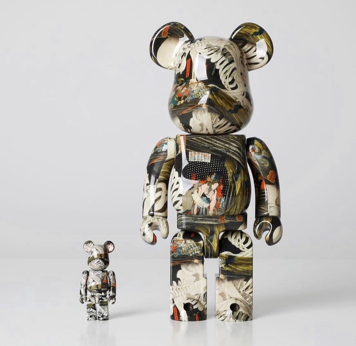 [พร้อมส่ง] Utagawa Kuniyoshi Soma’s The Haunted Old Palace กะโหลก Bearbrick Be@rbrick 400% + 100%