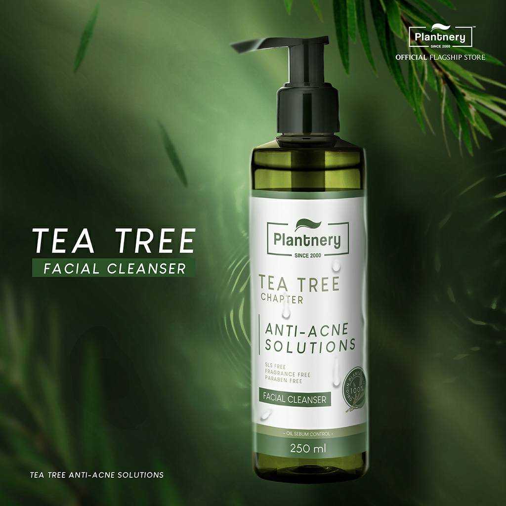 Plantnery Tea Tree Facial Cleanser 250 ml เจลล้างหน้า ลดสิว กระชับรูขุมขน