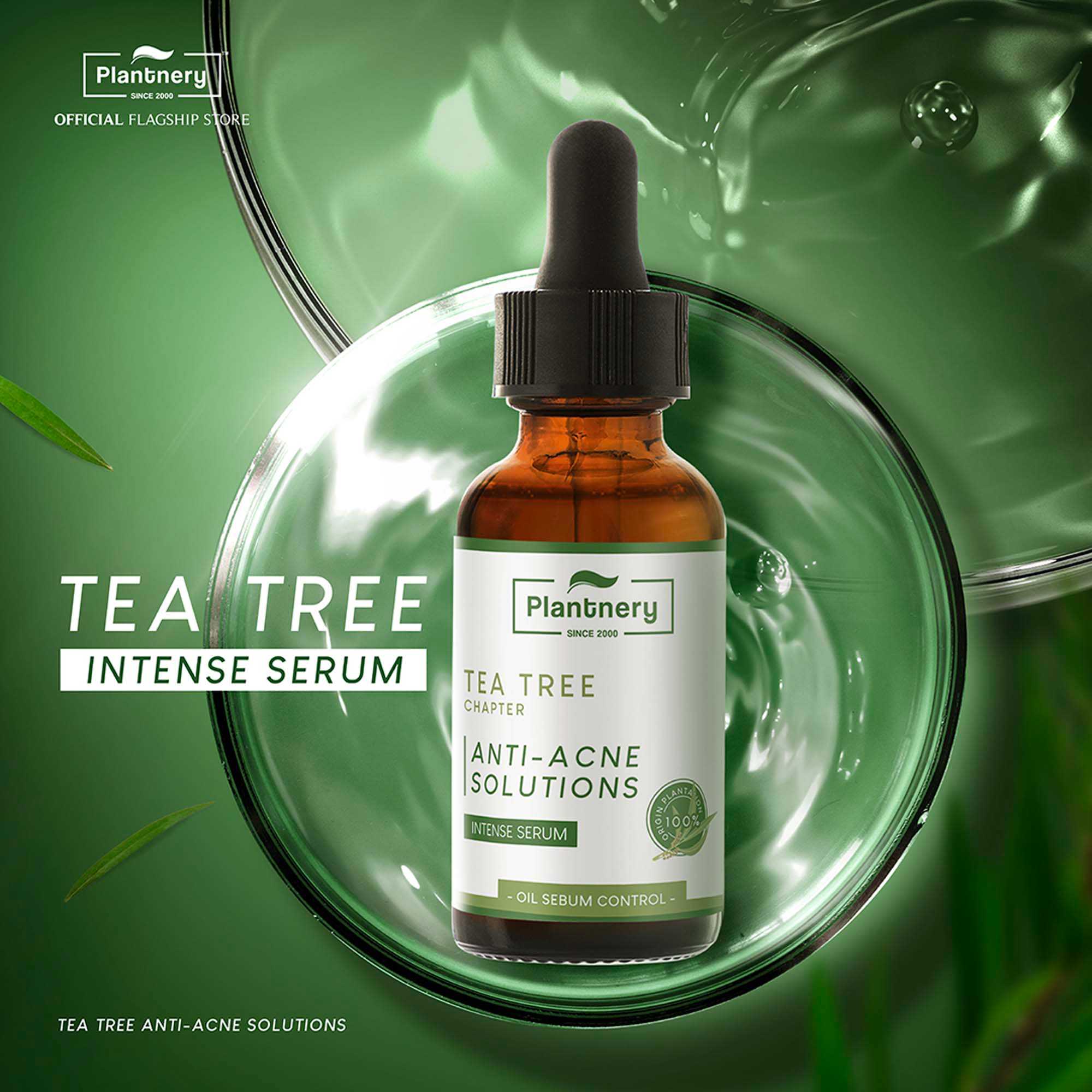 Plantnery Tea Tree Intense Serum Serum 30 ml ปัญหาสิว ผิวแพ้ง่าย