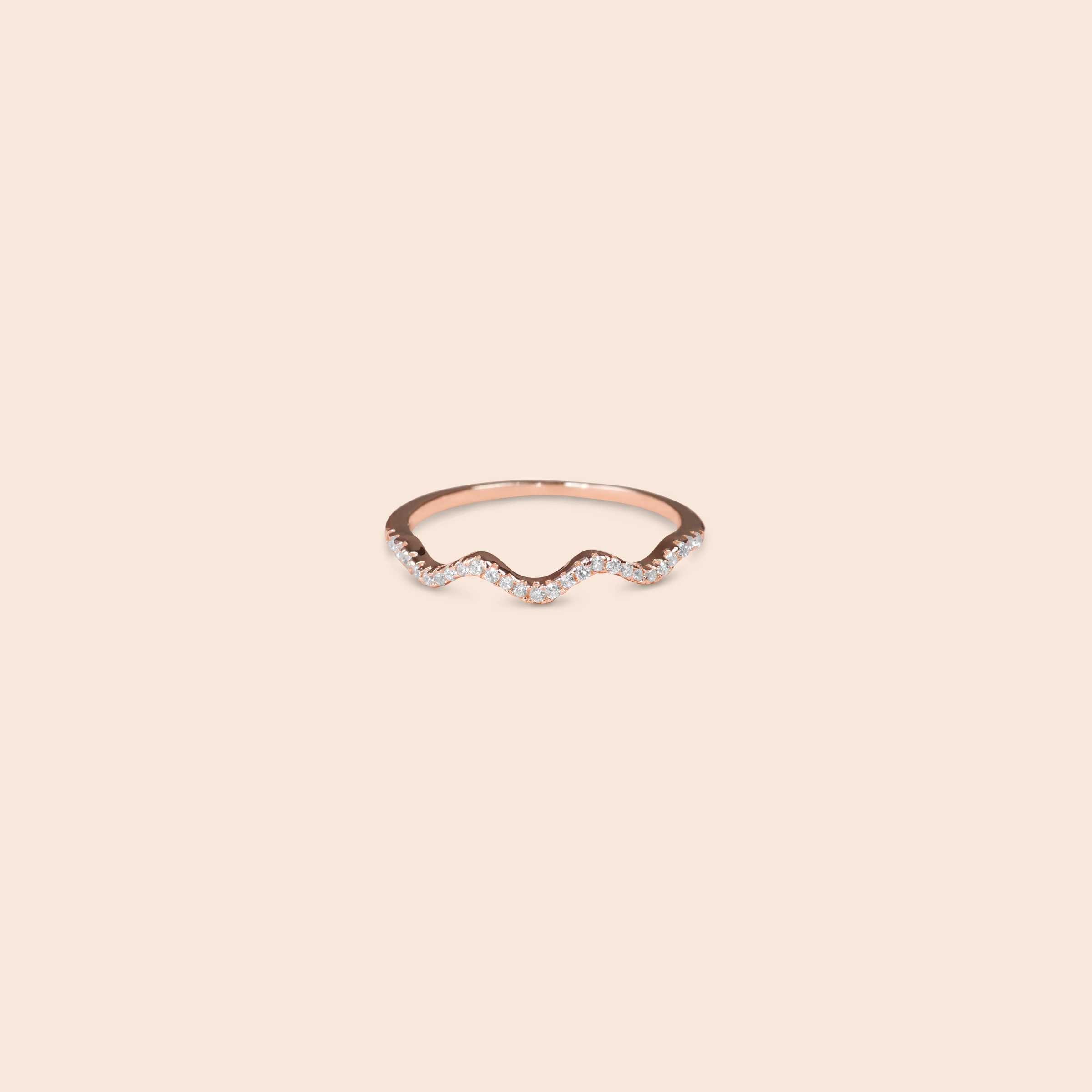 GEMMAPIECE แหวน Thin Wavy Ring