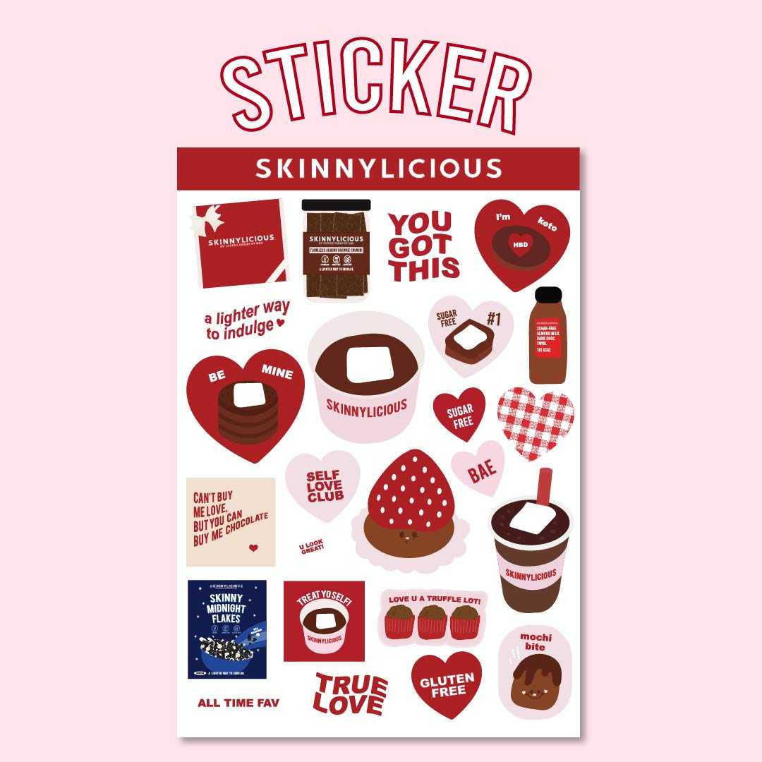 SKINNYLICIOUS GLITTER  STICKER