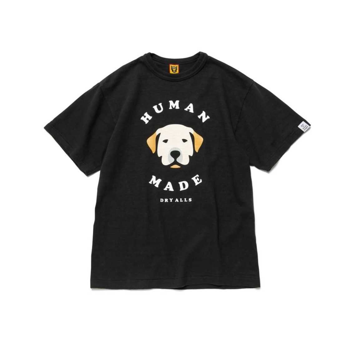 เสื้อยืดแขนสั้นสีดำลายหมา T-SHIRT #2312 HUMAN MADE JAPAN