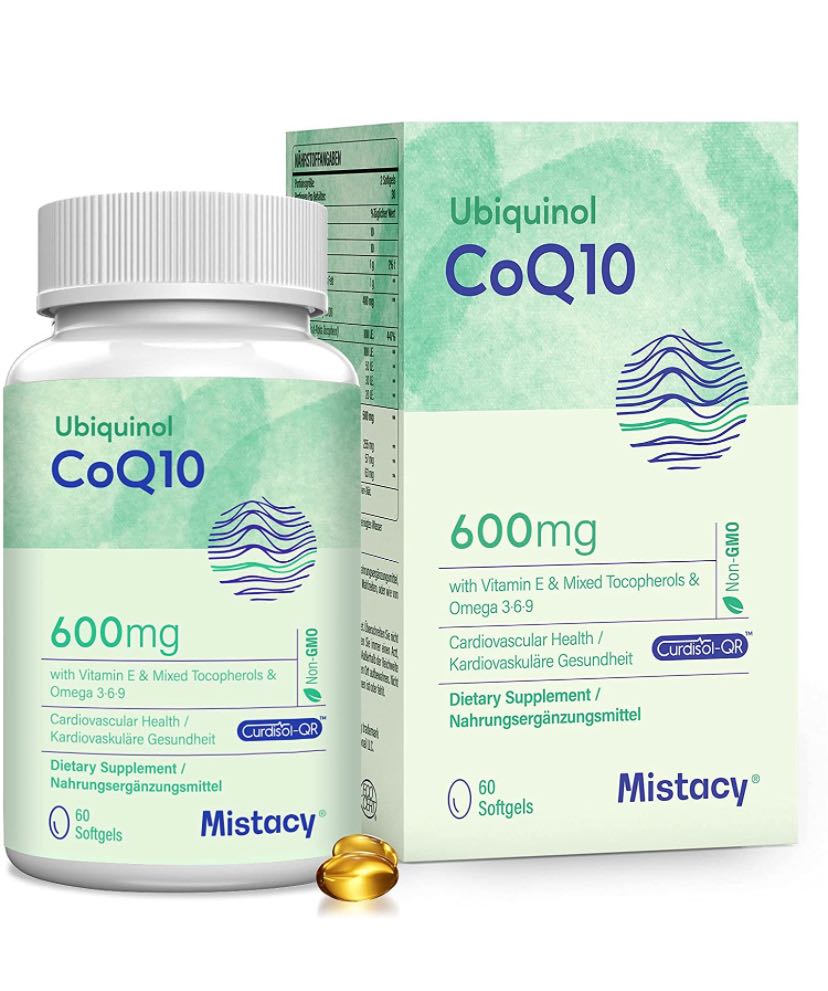 Mistacy Ubiquinol Co Q10 +E, Flaxseed, Mix tocopherols คิวเทน โอเมกา 369 แฟลกซีด