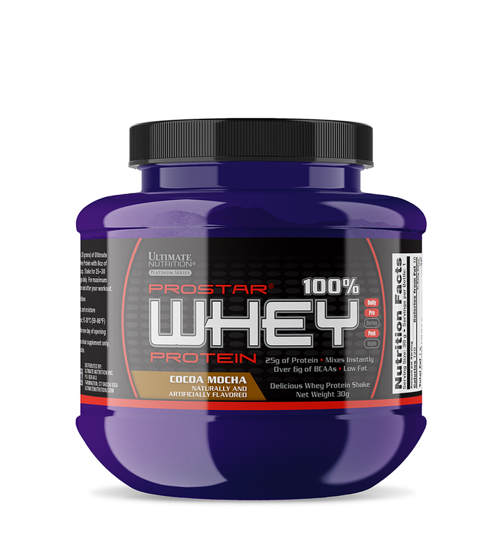 Ultimate Prostar Whey 1serv. โปรตีนเสริมสร้างกล้ามเนื้อขนาด 1ช้อน