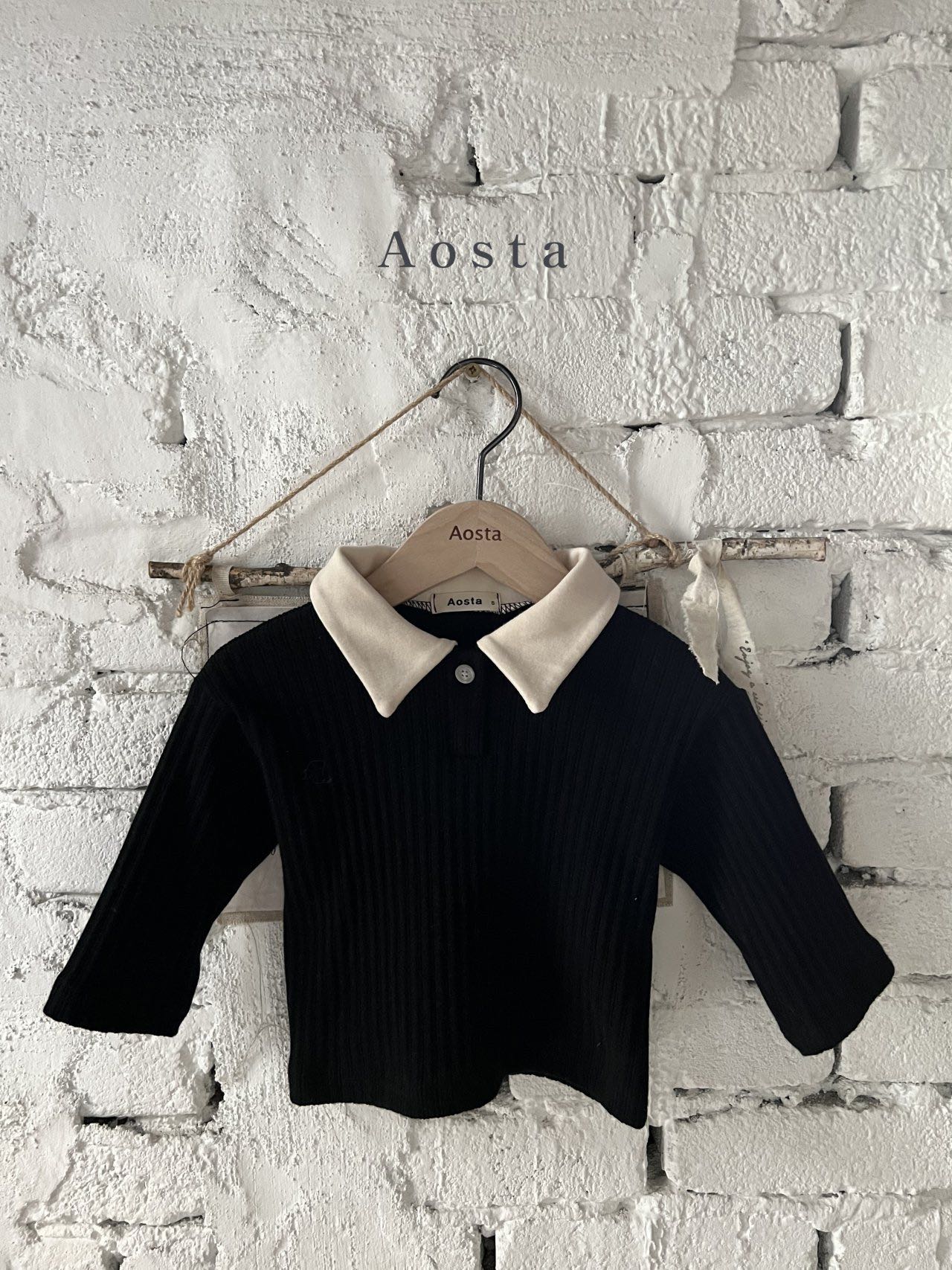 French ribbed collar 