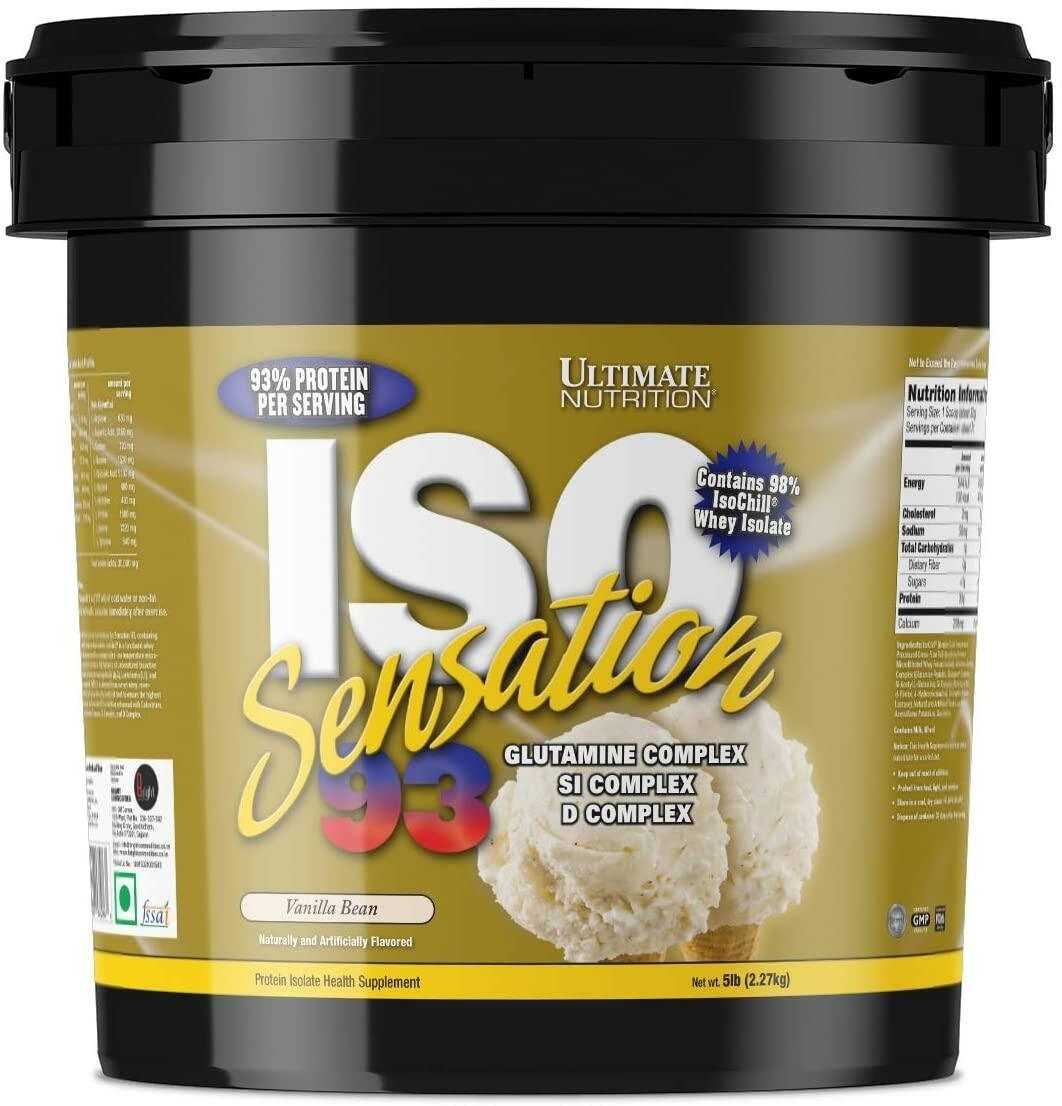 Ultimate Iso sensation 5 lbs. โปรตีนสร้างกล้ามเนื้อไขมันต่ำขนาด 5ปอนด์
