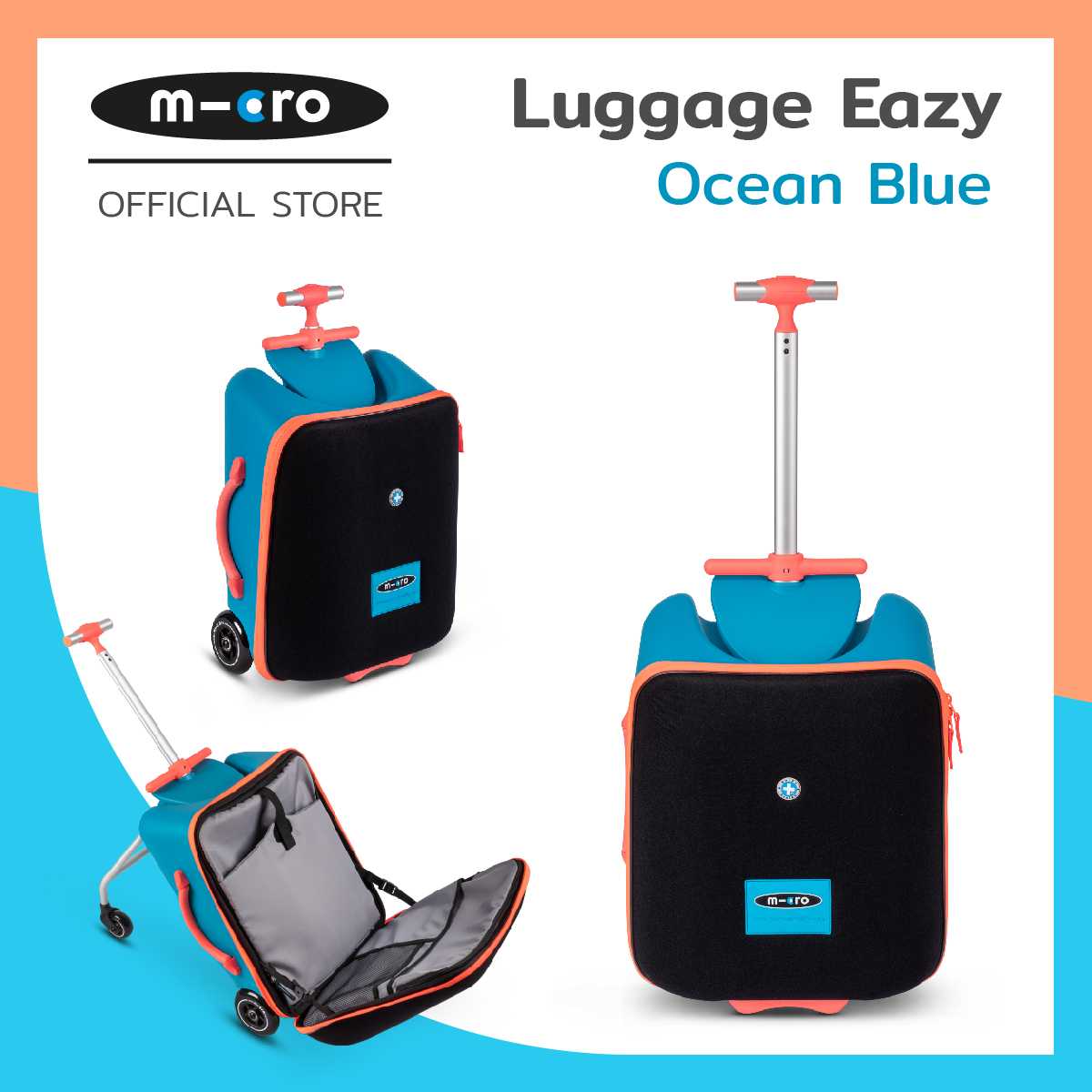 Micro Luggage Eazy Ocean Blue