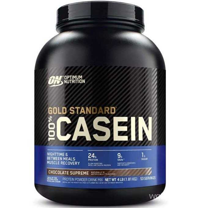 Optimum Casein 4lbs. (เวย์โปรตีนก่อนนอน เพื่อป้องกันการทำลายของกล้ามเนื้อในช่วงเวลานอนหลับ)