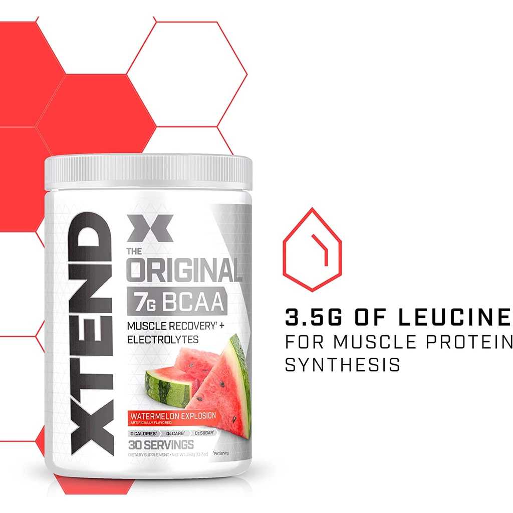 XTEND Original BCAA Powder Sugar Free - 7g BCAAs for Men & Women (30 servings)​ฟื้นฟูกล้ามเนื้อ