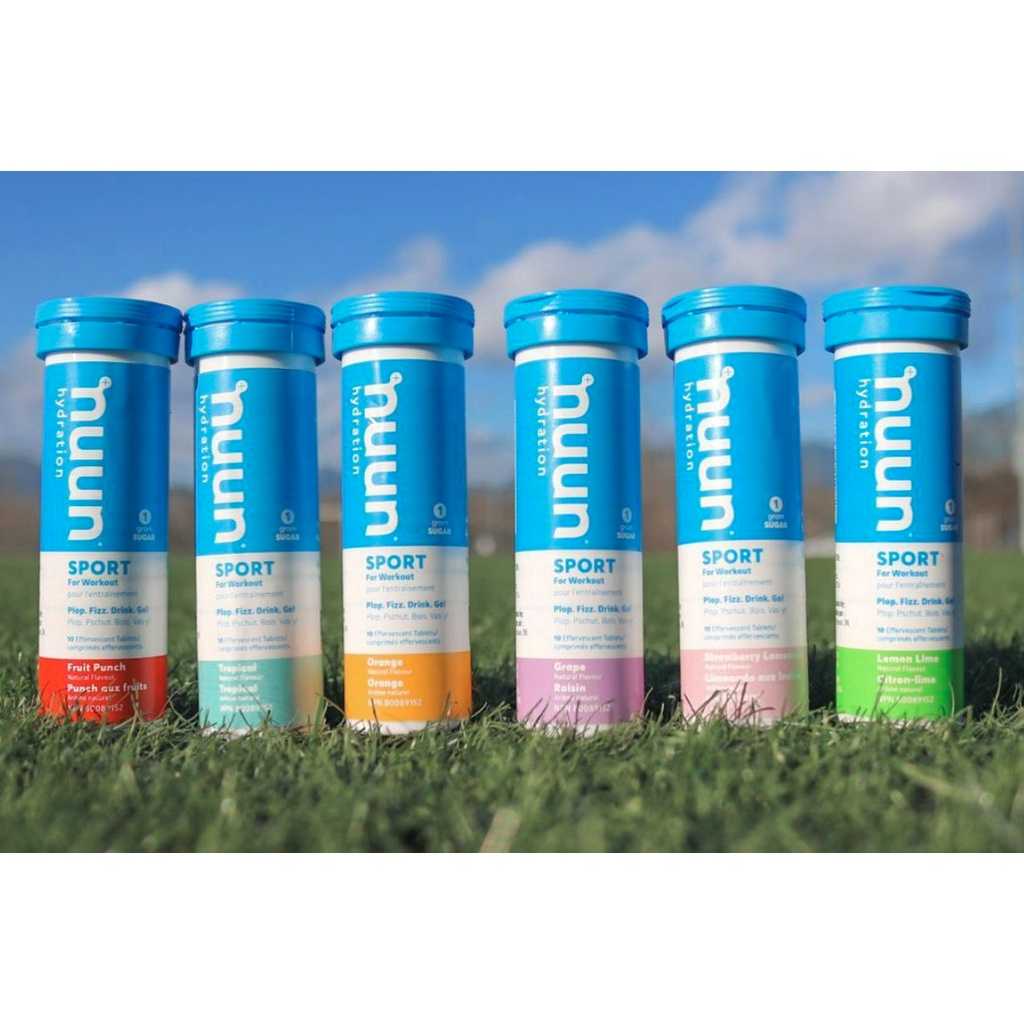 Nuun  Hydration Electrolyte นูน อิเล็กโทรไลต์เม็ดฟู่เกลือแร่อัดเม็ดสำหรับนักกีฬา ผสมน้ำดื่ม