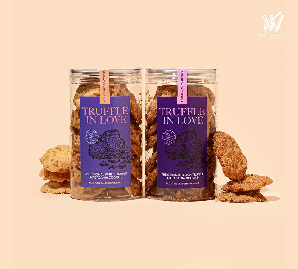 [PRE-ORDER] TRUFFLE IN LOVE SET L : The Original BLACK & WHITE Truffle Macadamia Cookies